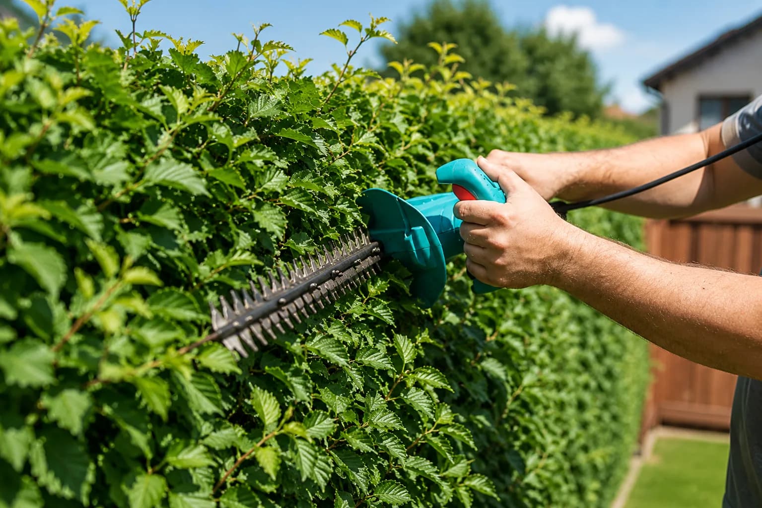 Hecke schneiden