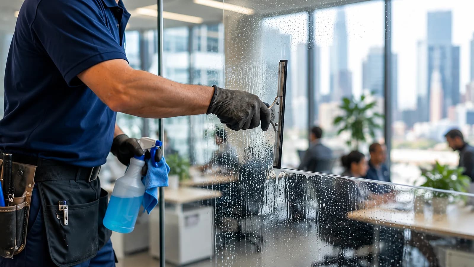 Streifenfreie Fensterreinigung